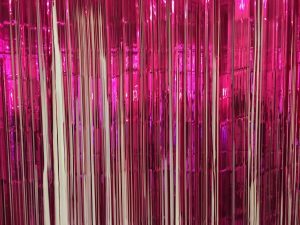 Behind the curtain