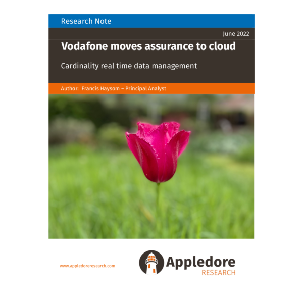 Research Note: Vodafone Moves Assurance to the Cloud with Cardinality