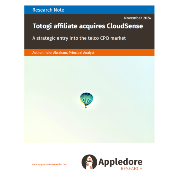 Totogi affiliate acquires Cloudsense Telco CPQ